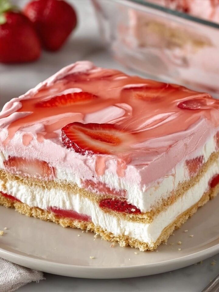 Strawberry Eclair Cake