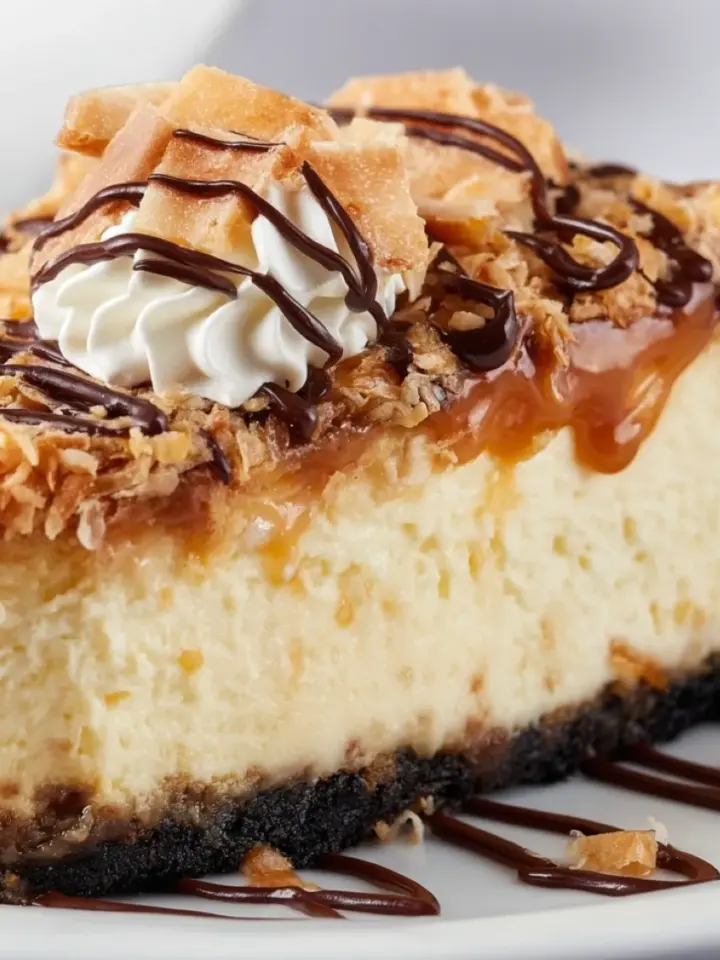 Samoa Cheesecake
