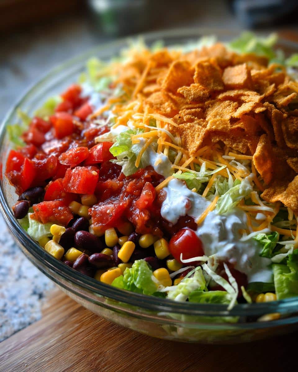 Seven Layer Taco Salad - detail 1