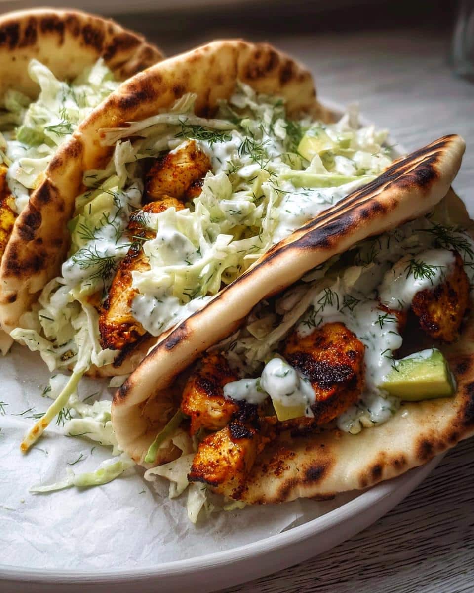 Sheet Pan Chicken Pitas with Herby Ranch