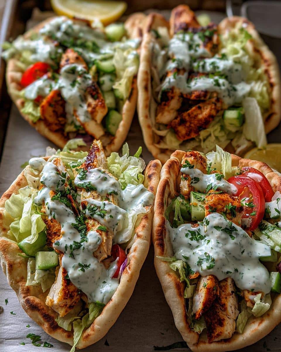Sheet Pan Chicken Pitas with Herby Ranch - detail 2