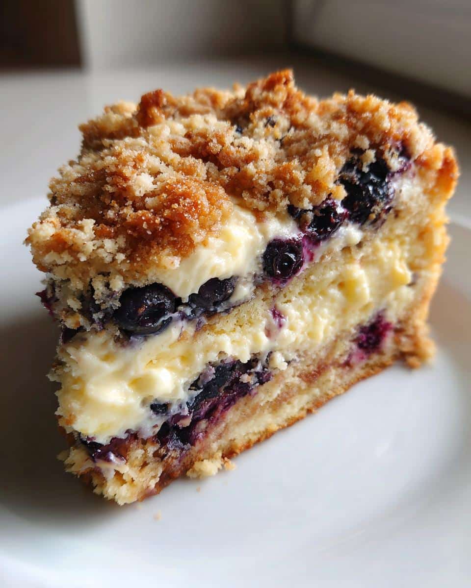 Sherry's Blueberry Cream Cheese Crumb Cake