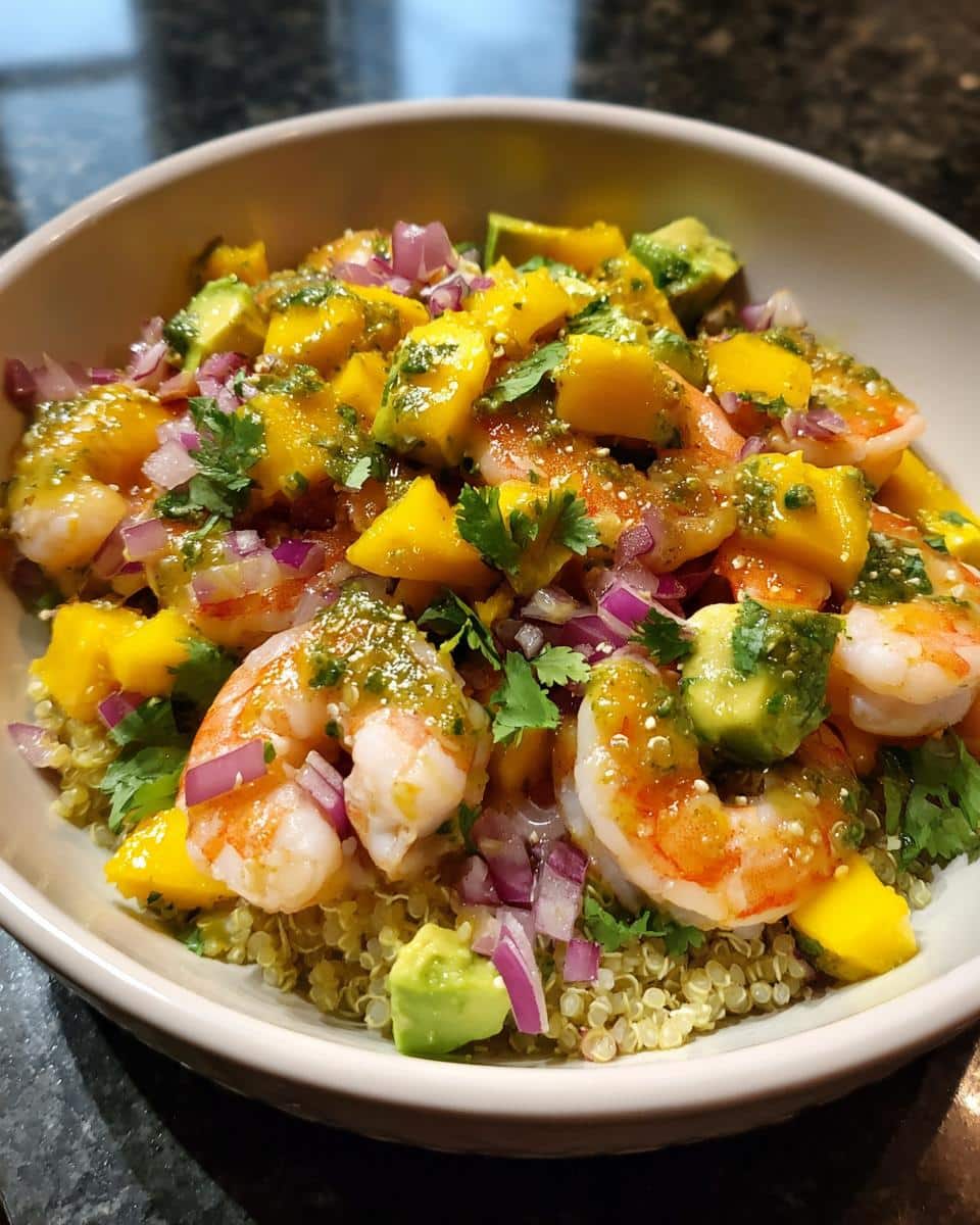 Shrimp Avocado Mango Bowls - detail 2