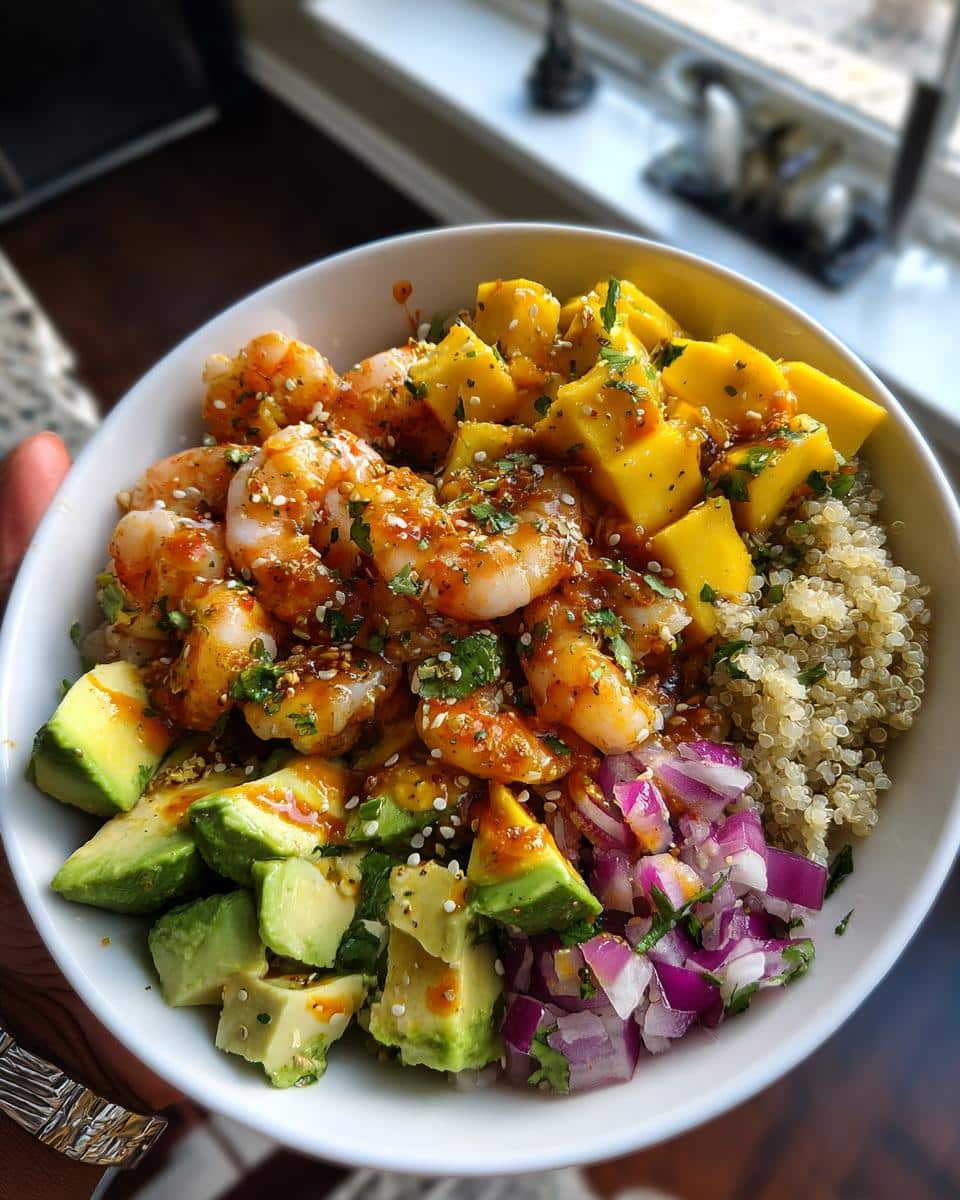 Shrimp Avocado Mango Bowls - detail 3