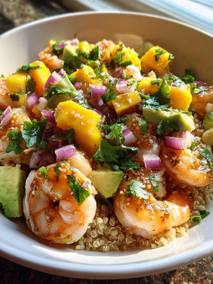 Shrimp Avocado Mango Bowls