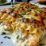 Shrimp & Crab Alfredo Lasagna Roll-Ups