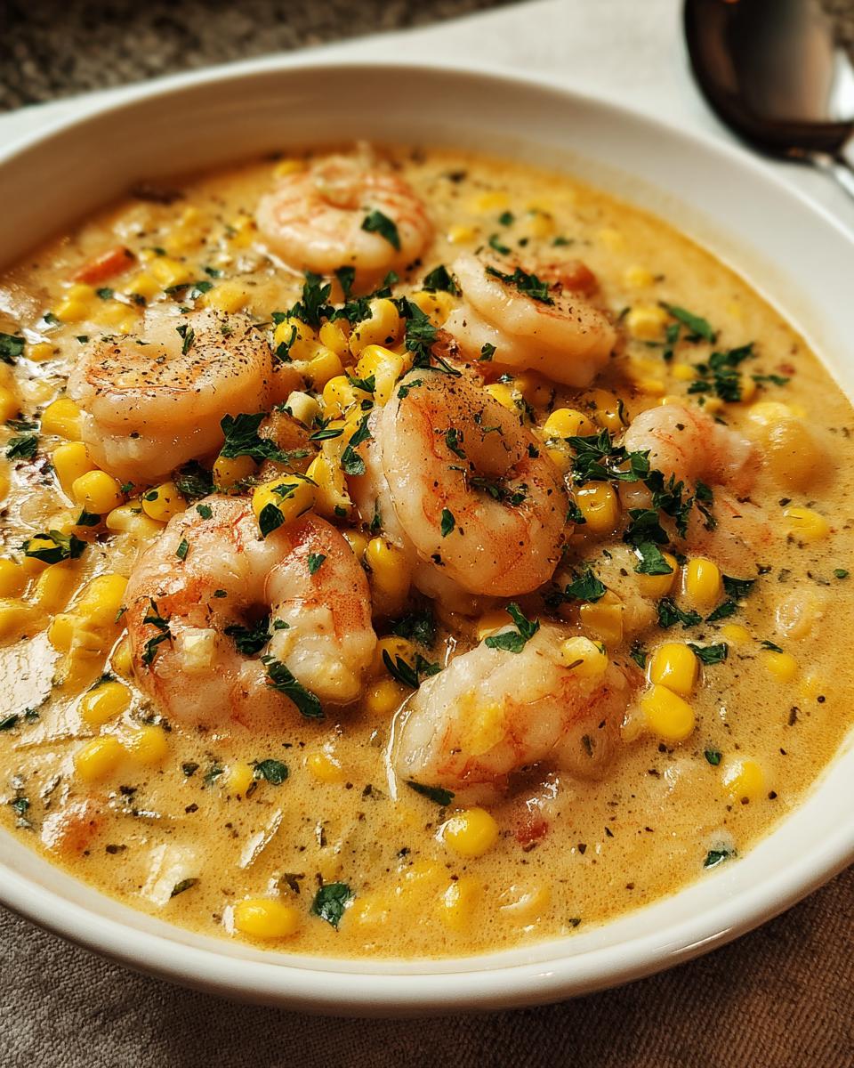 Shrimp and Corn Chowder - detail 2