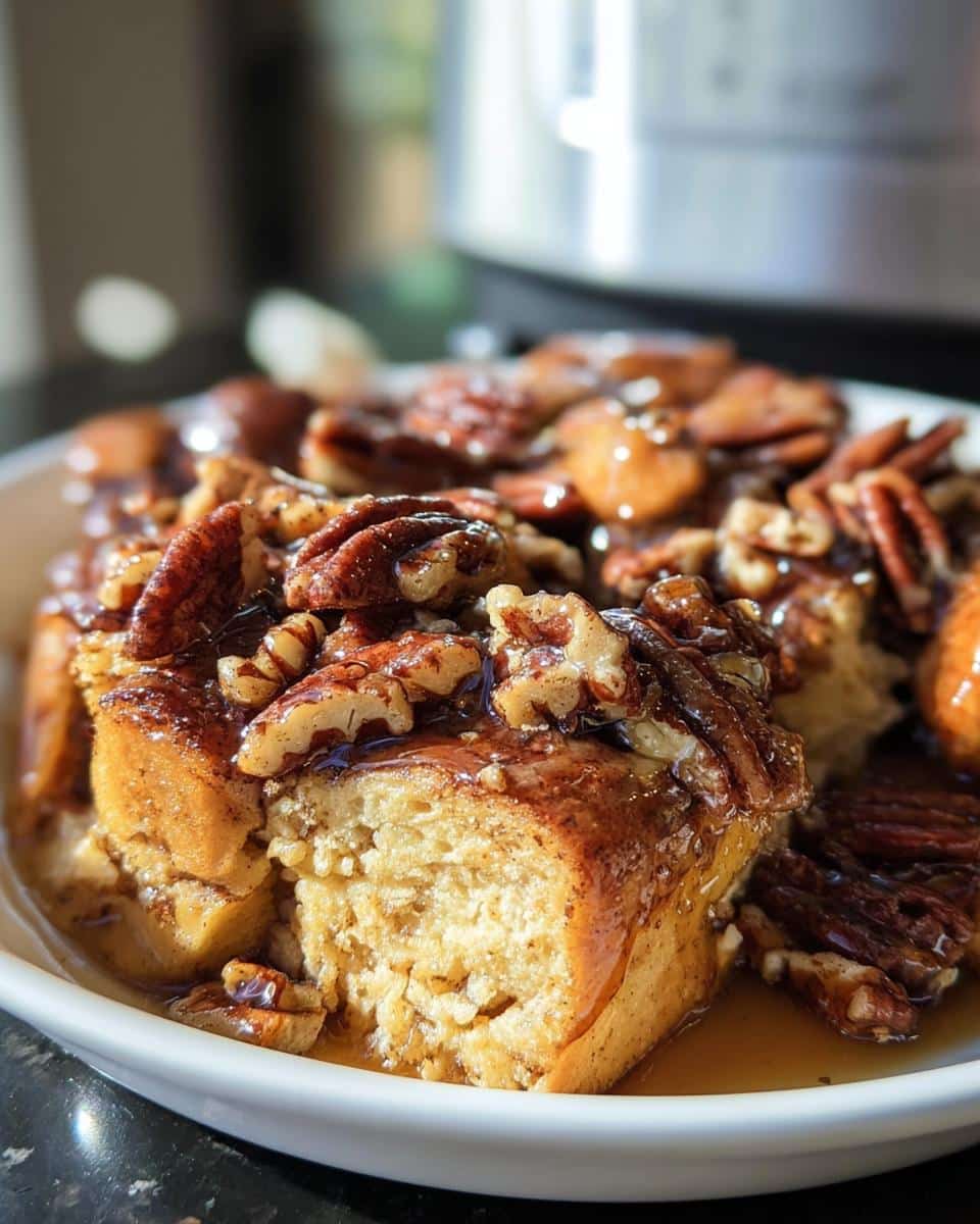 Slow Cooker Cinnamon Roll French Toast Casserole - detail 1