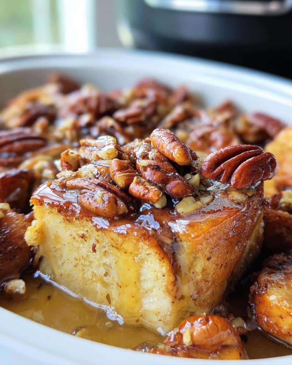 Slow Cooker Cinnamon Roll French Toast Casserole - detail 2