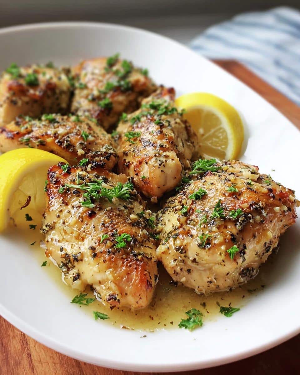 Slow Cooker Lemon Garlic Chicken - detail 1