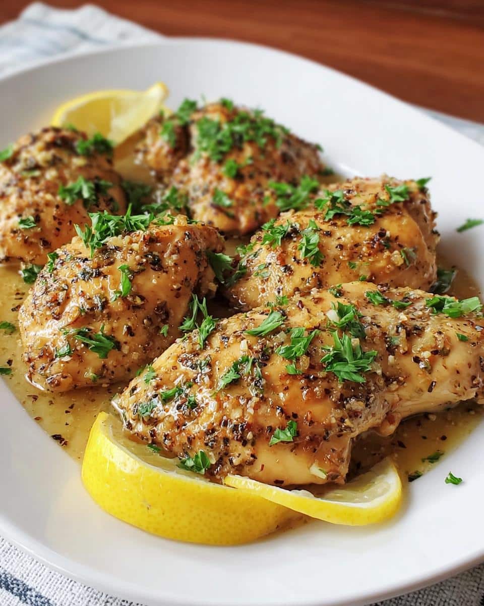 Slow Cooker Lemon Garlic Chicken - detail 2