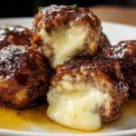Smoked Cheese Stuffed Meatballs