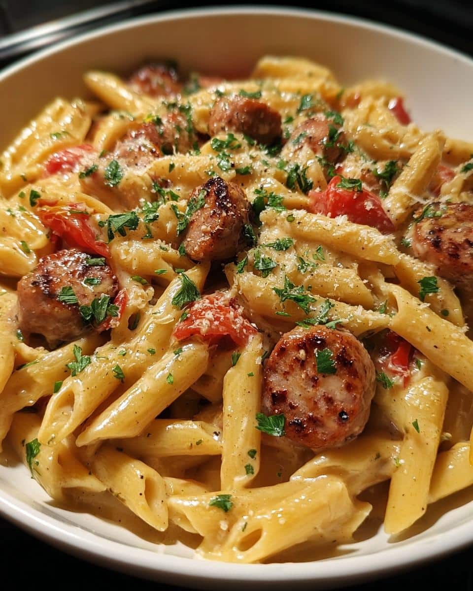 Smoky Cajun Garlic Butter Sausage Pasta - detail 2