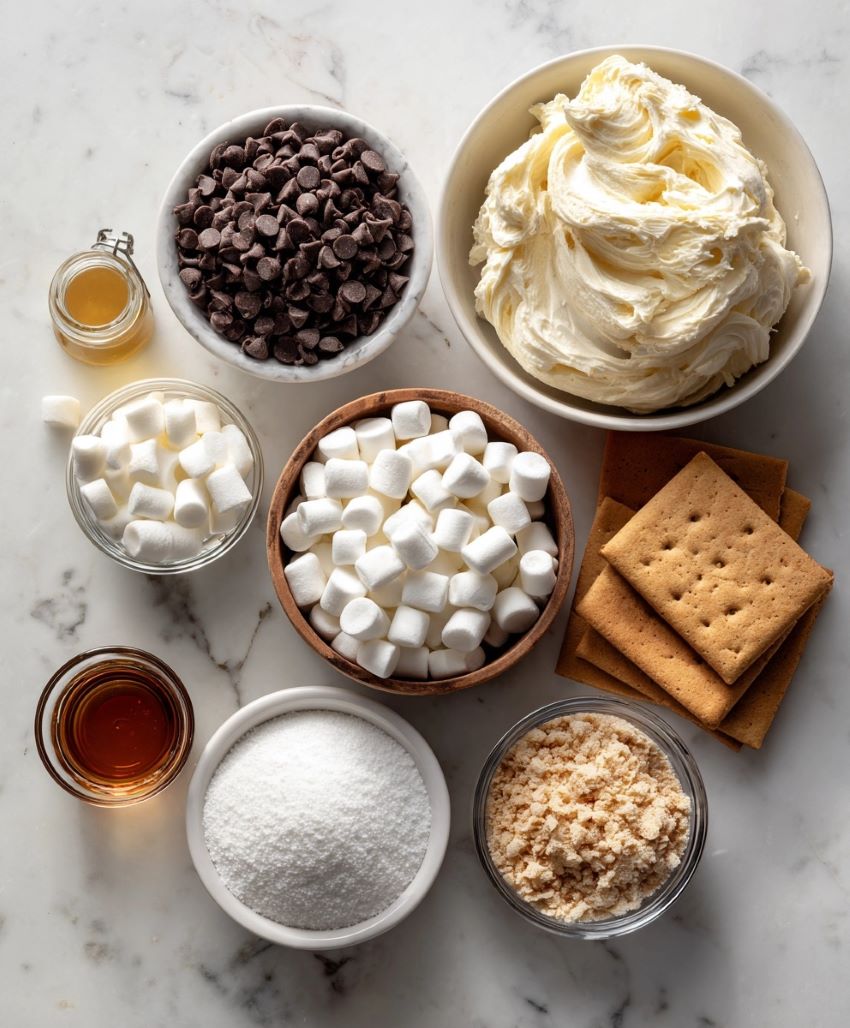 S’mores Cheesecake Cookie Croffle - Ingredients
