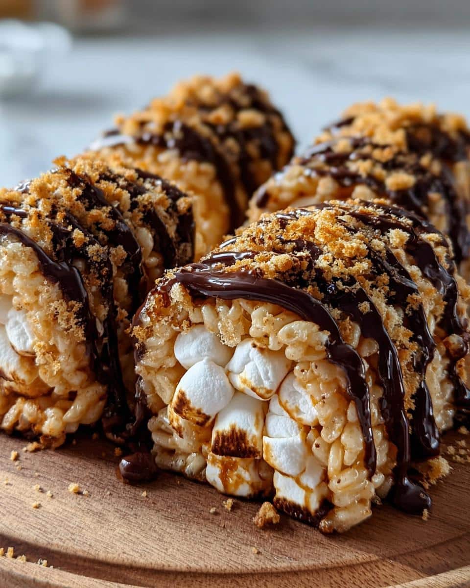 S’mores Rolled Rice Krispie Treats - detail 1