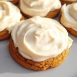 Soft Pumpkin Cookies with Cream Cheese Frosting