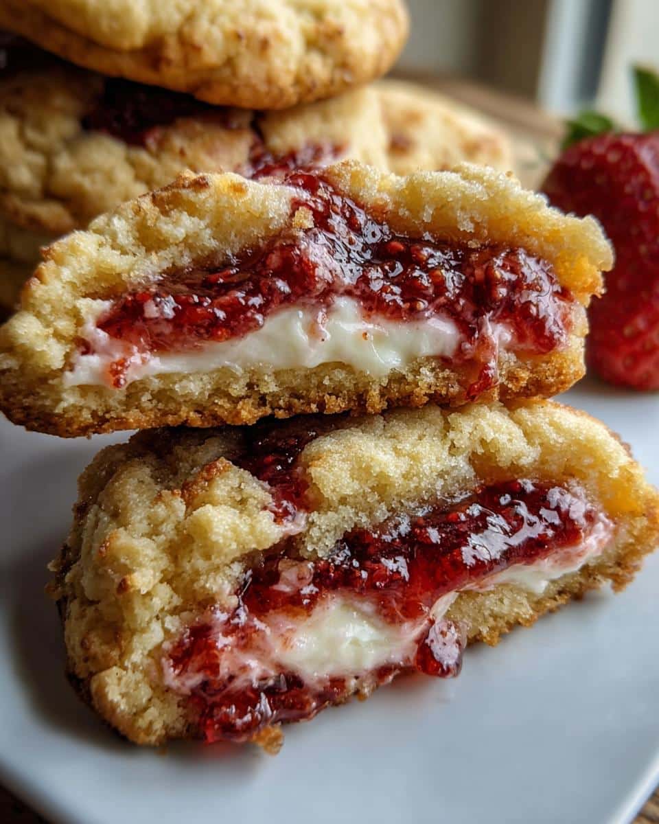 Soft Strawberry Cheesecake Cookies - detail 1