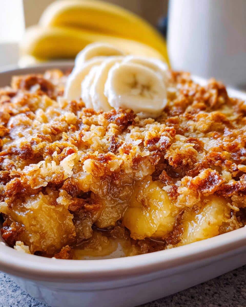 Southern Banana Cobbler - detail 1