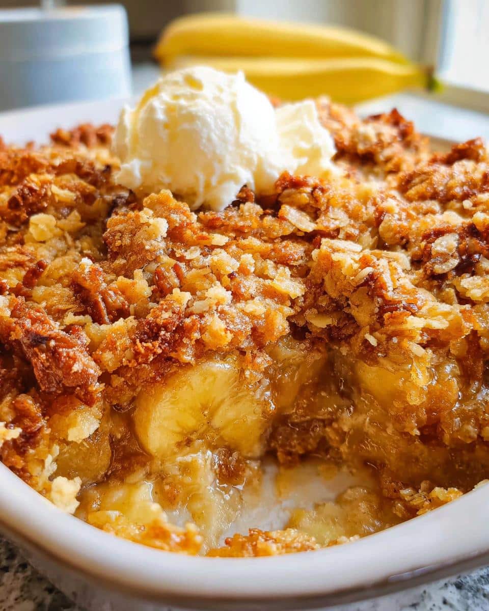 Southern Banana Cobbler - detail 2