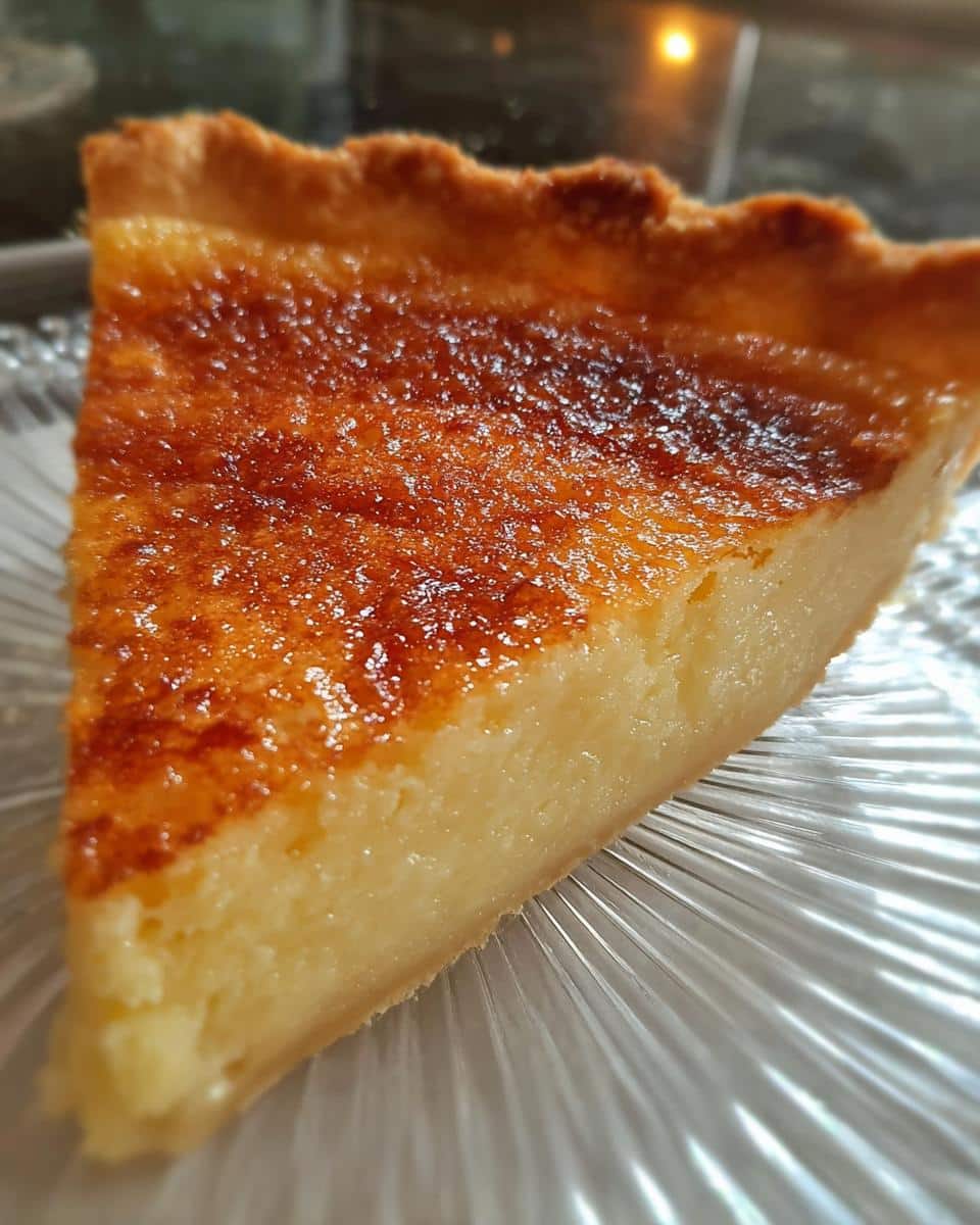 Southern Buttermilk Pie - detail 1