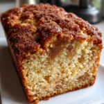 Spiced Apple Cider Donut Loaf with a Cinnamon Sugar Crust