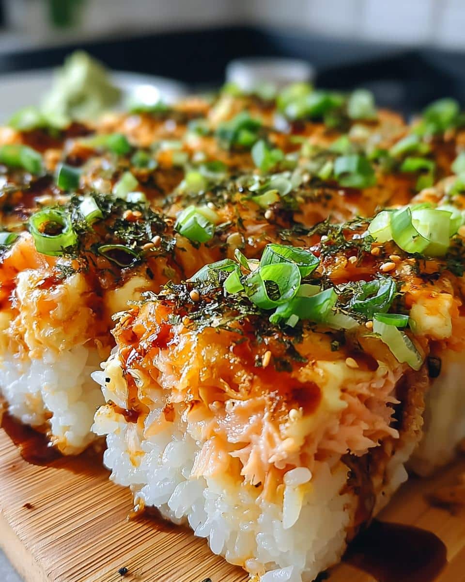 Spicy Salmon Sushi Bake - detail 1