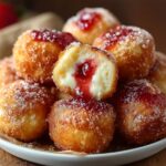 Strawberry Cheesecake Donut Holes