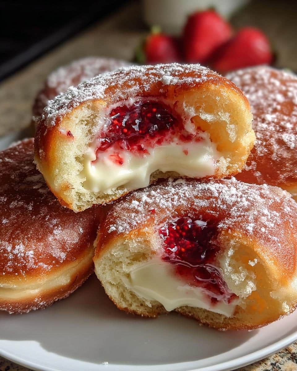 Strawberry Cheesecake Donuts - detail 2
