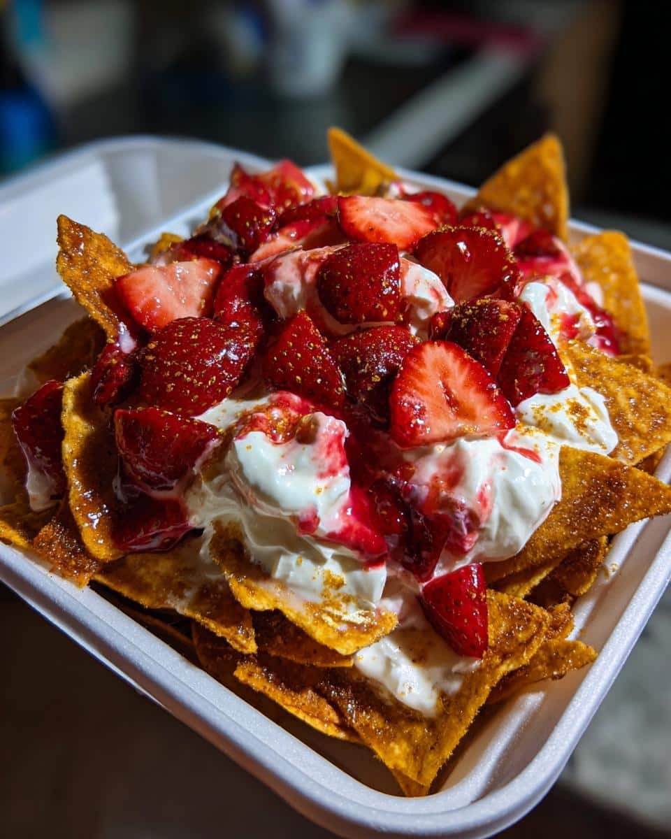 Strawberry Cheesecake Nachos Box