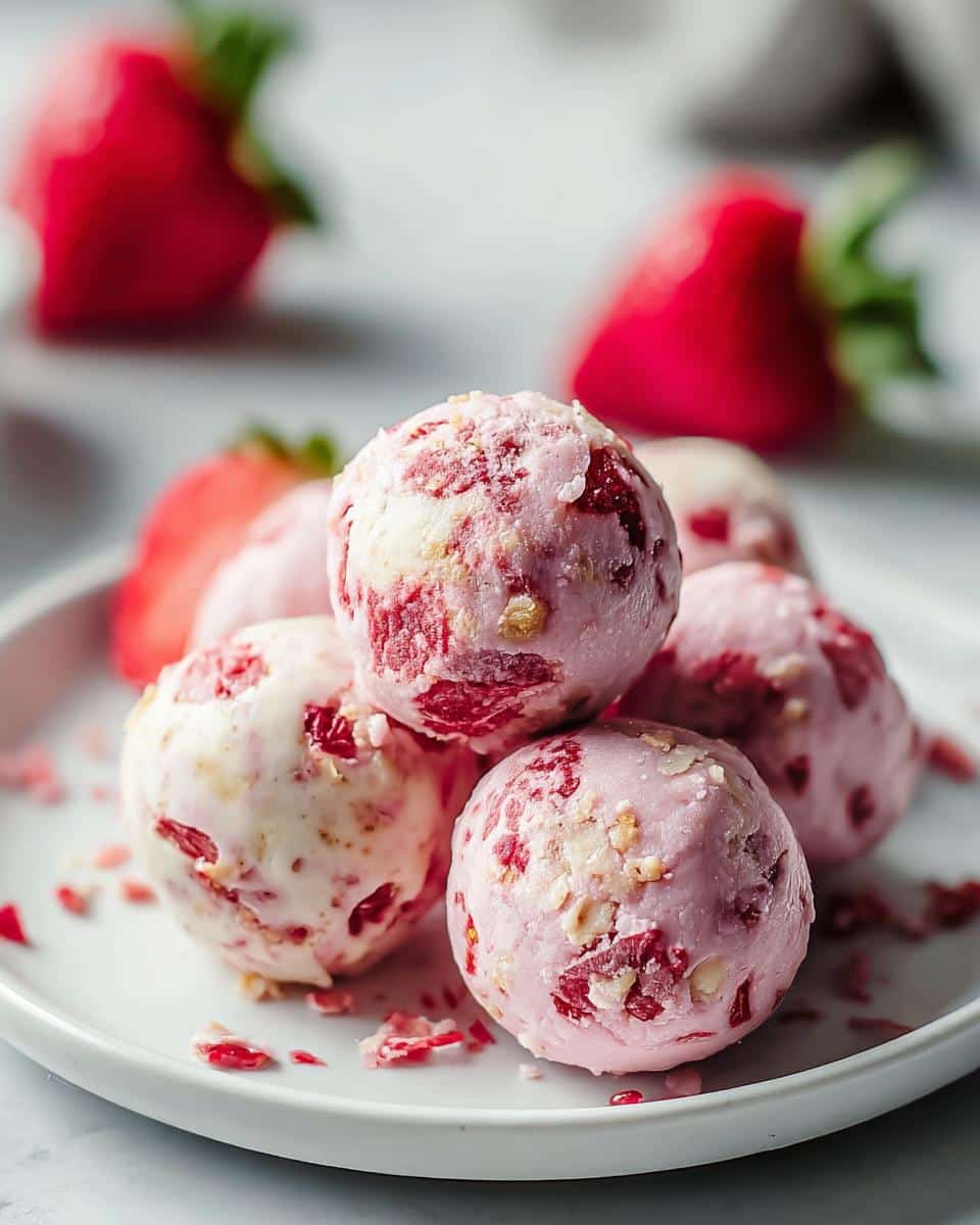 Strawberry Cheesecake Protein Balls - detail 2