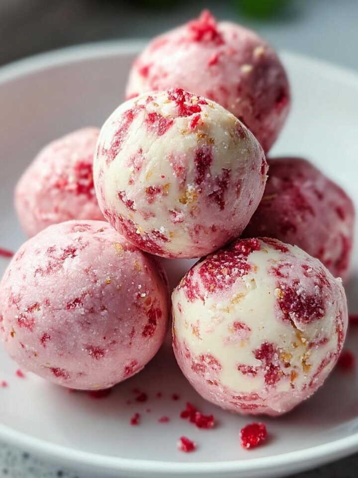 Strawberry Cheesecake Protein Balls