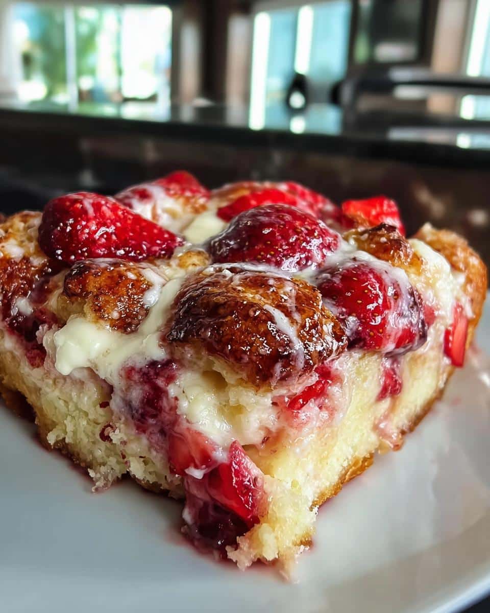 Strawberry Cream Cheese Cobbler - detail 1