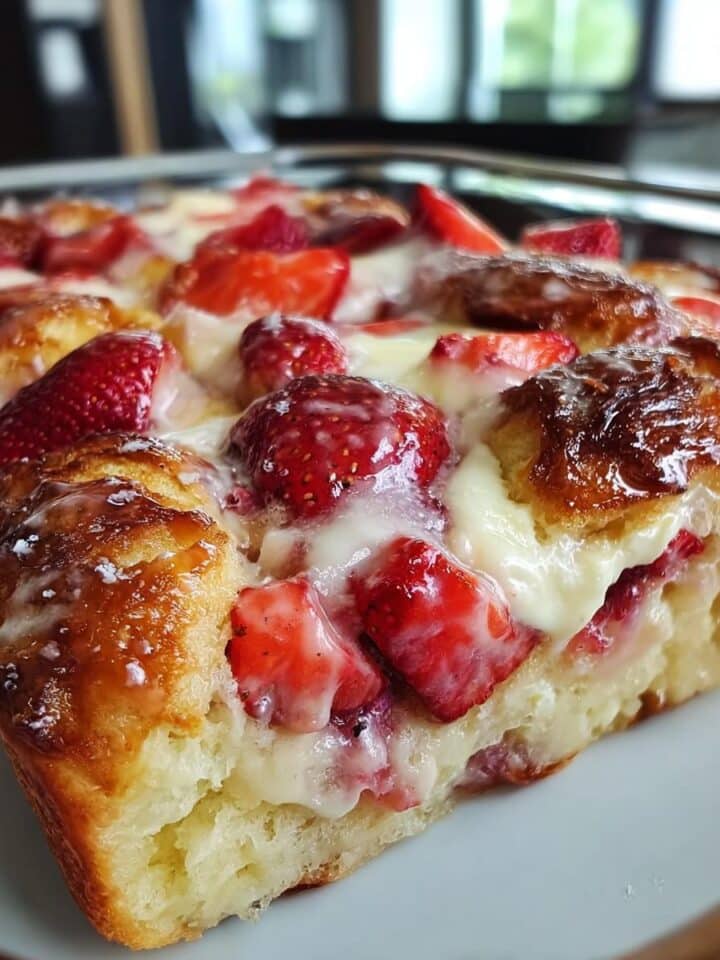 Strawberry Cream Cheese Cobbler