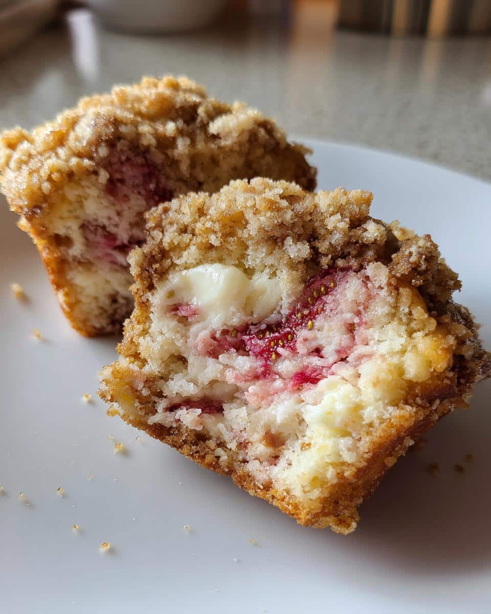 Strawberry Cream Cheese Muffins - detail 2