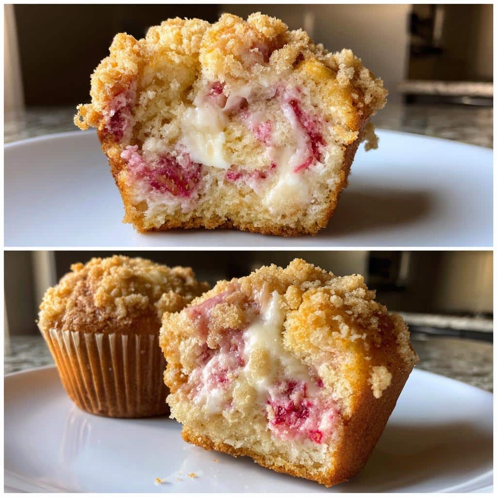 Strawberry Cream Cheese Muffins - detail 3