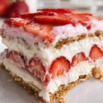 Strawberry Eclair Cake