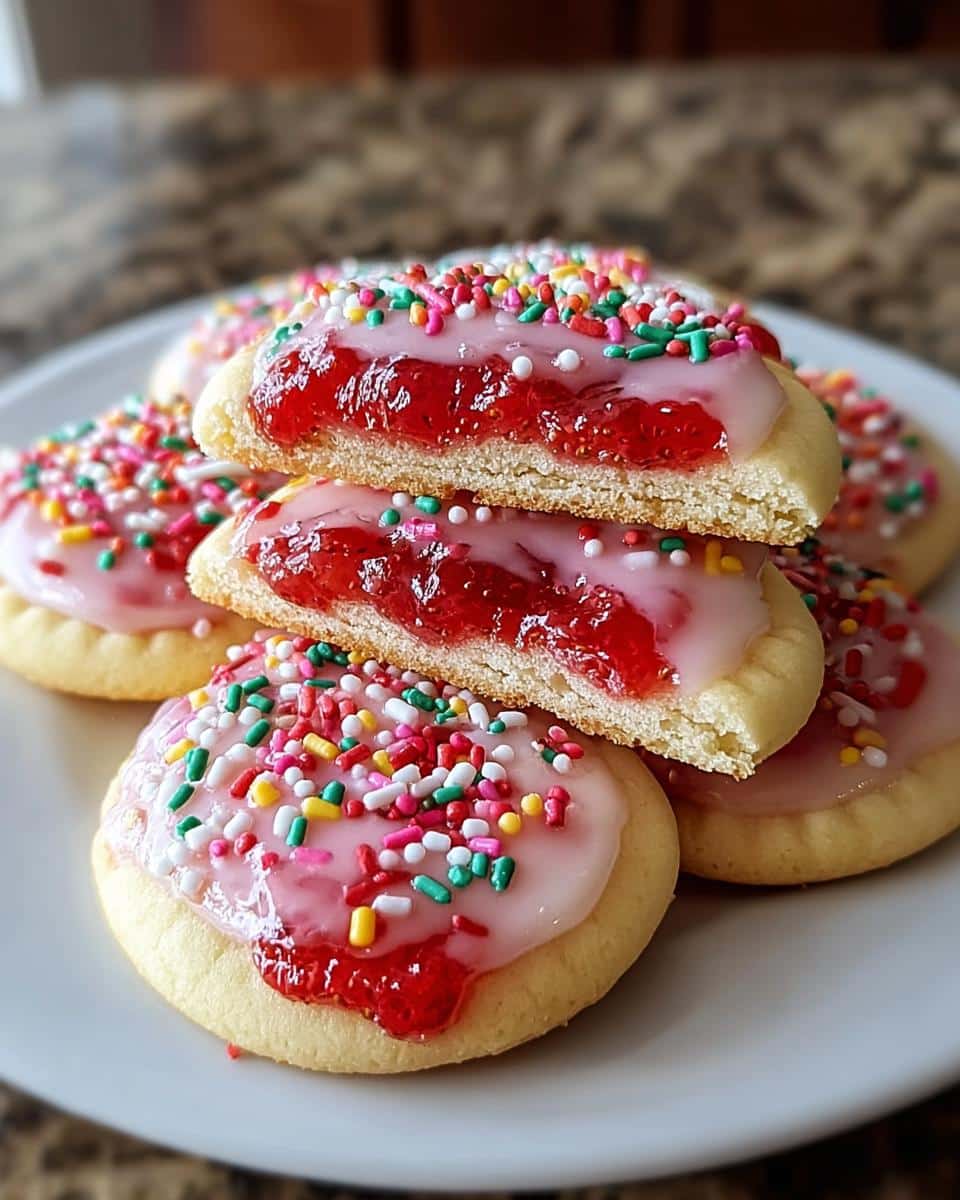 Strawberry Pop Tart Sugar Cookies - detail 1