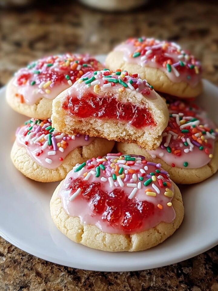 Strawberry Pop Tart Sugar Cookies