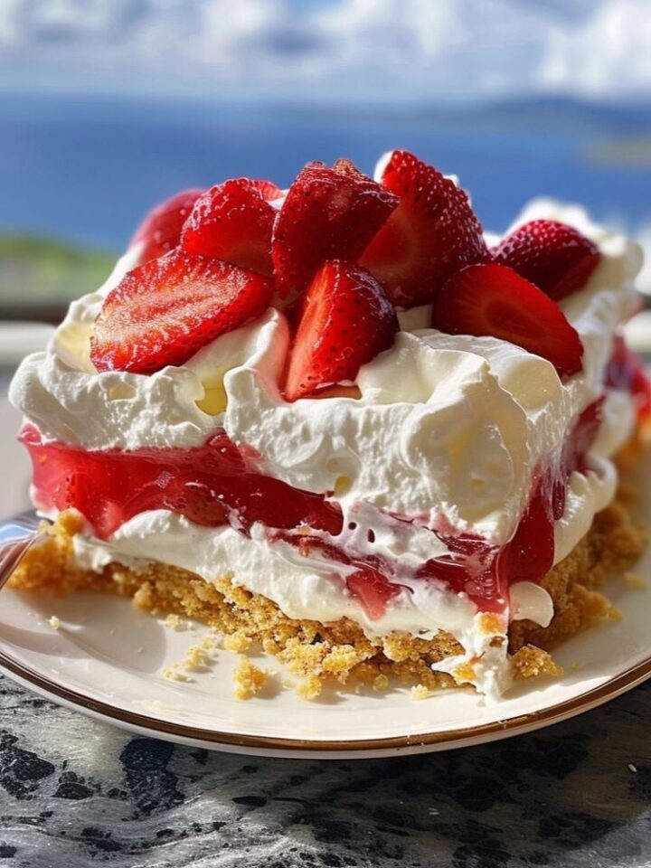 Strawberry Rhubarb Cream Dessert