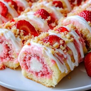 Strawberry Shortcake Cheesecake Rolls