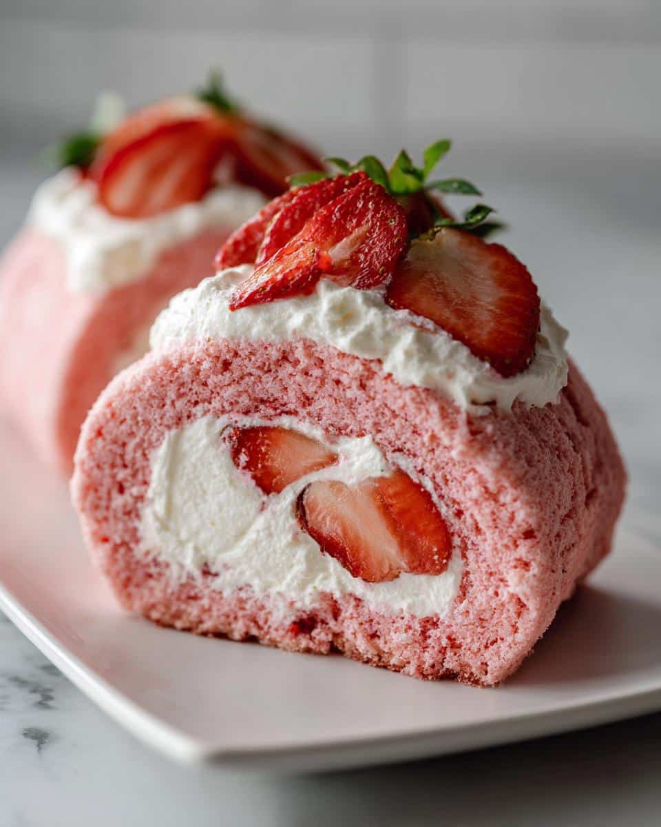Strawberry Shortcake Cheesecake Rolls