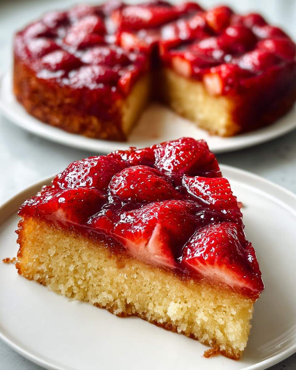 Strawberry Upside Down Cake - detail 3