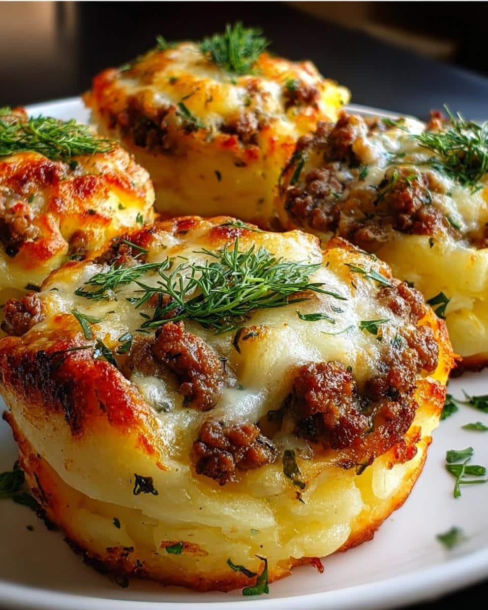 Stuffed Mashed Potato Nests - detail 1