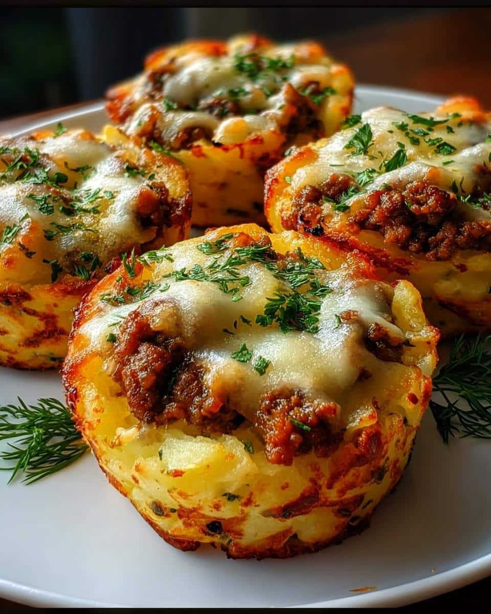 Stuffed Mashed Potato Nests - detail 2