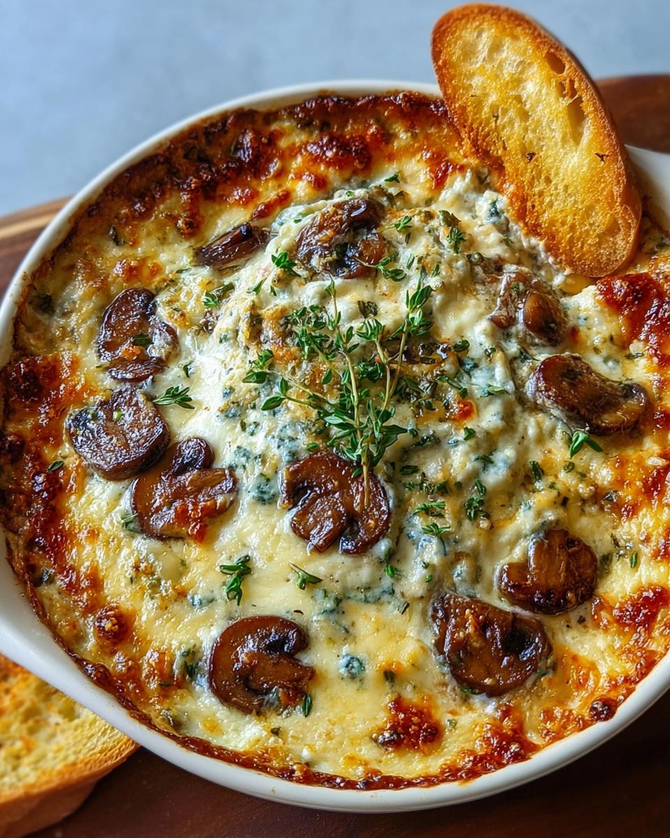 Stuffed Mushroom Dip - detail 2