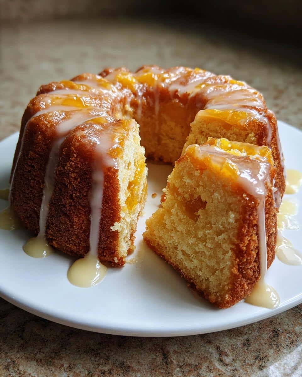 Summer Peach Cake - detail 1