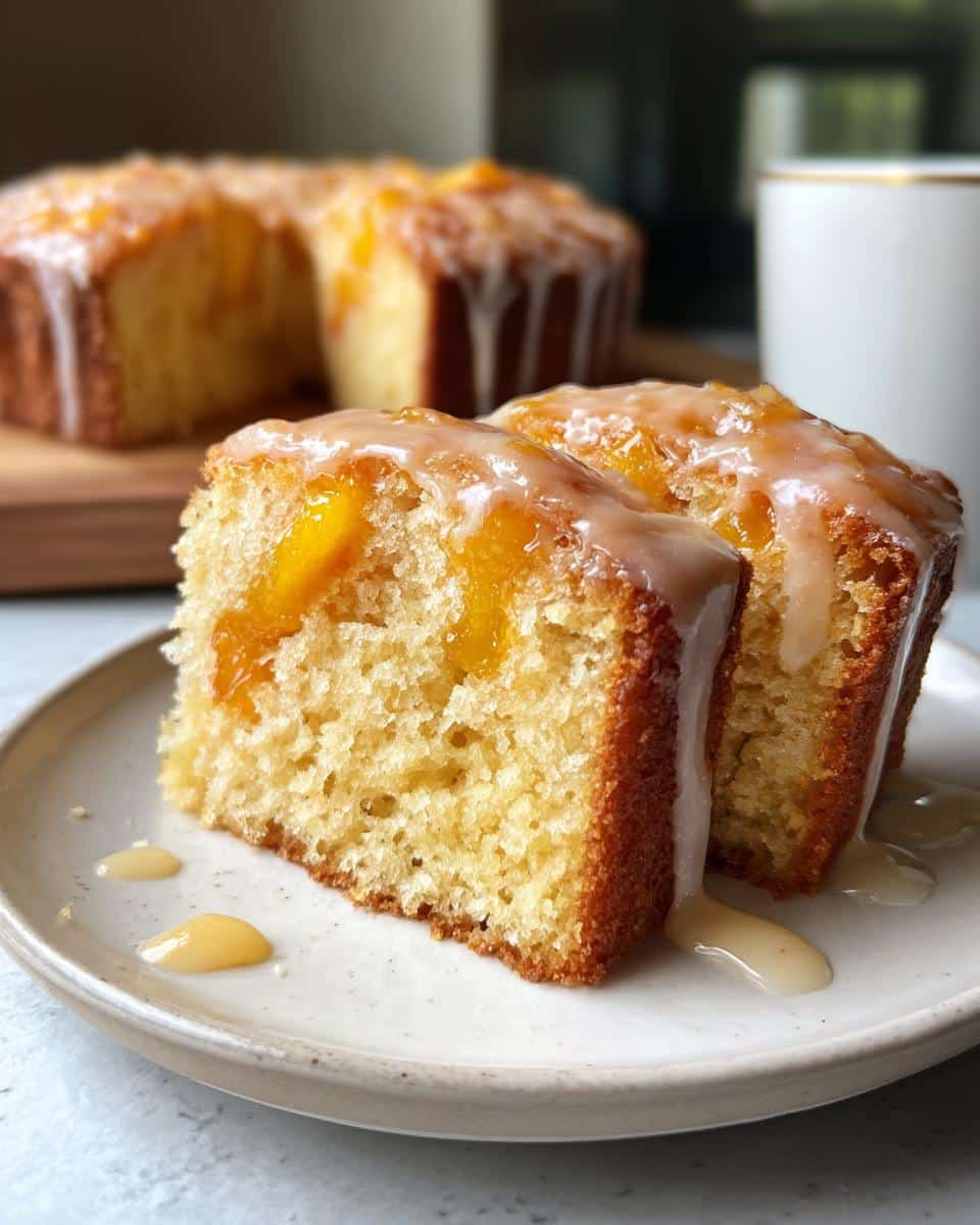 Summer Peach Cake - detail 2