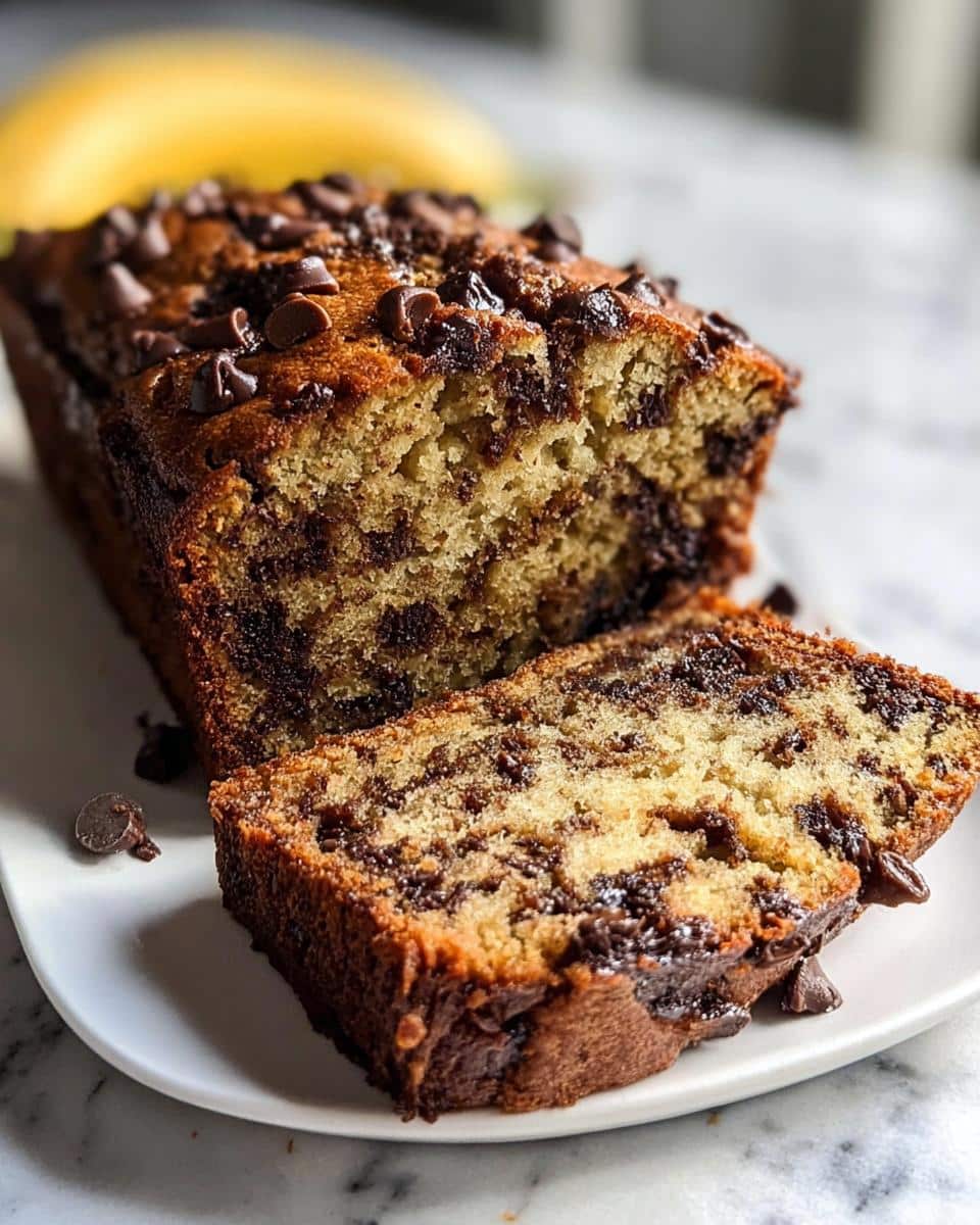 Super Moist Chocolate Chip Banana Bread - detail 3