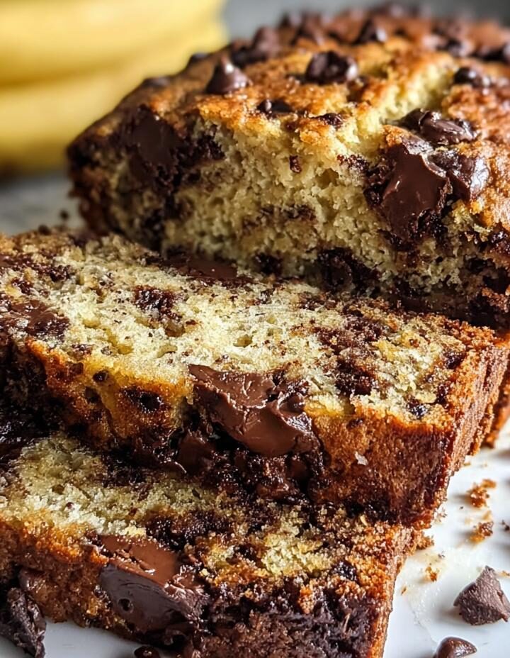 Super Moist Chocolate Chip Banana Bread
