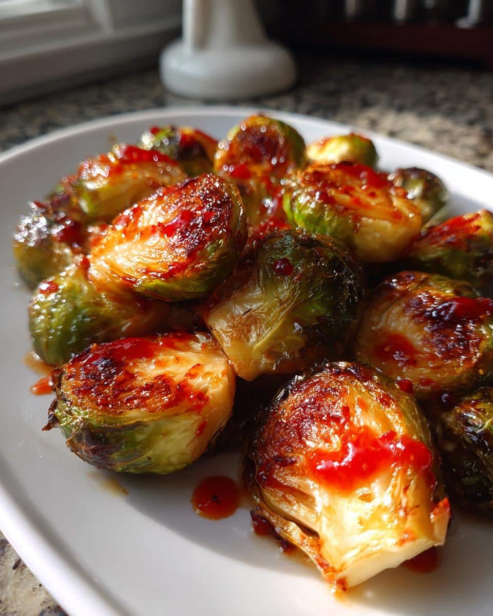 Sweet Chili Air Fryer Brussels Sprouts - detail 2